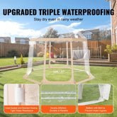 Sports Tent Instant Pop Up Shelter Weather Proof Clear Tent for 4 to 8 People